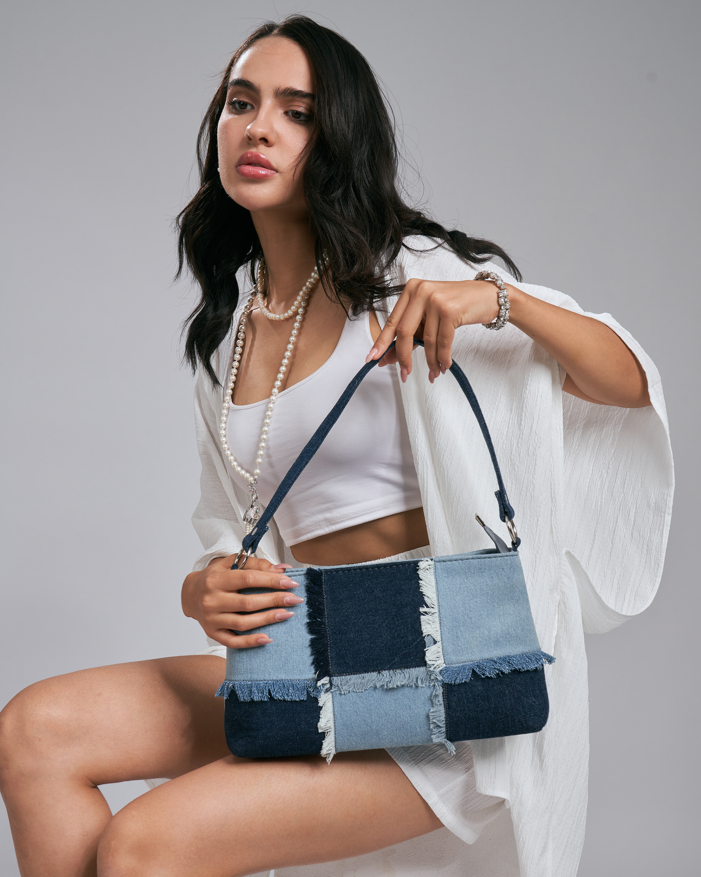 Denim dream shoulder bag
