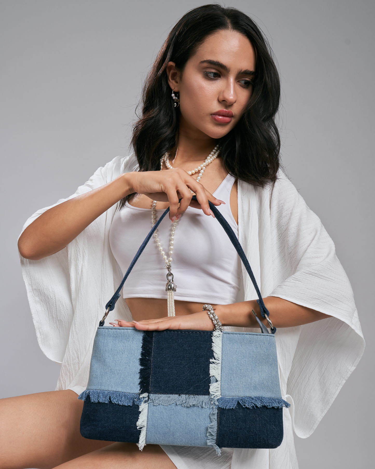 Denim dream shoulder bag