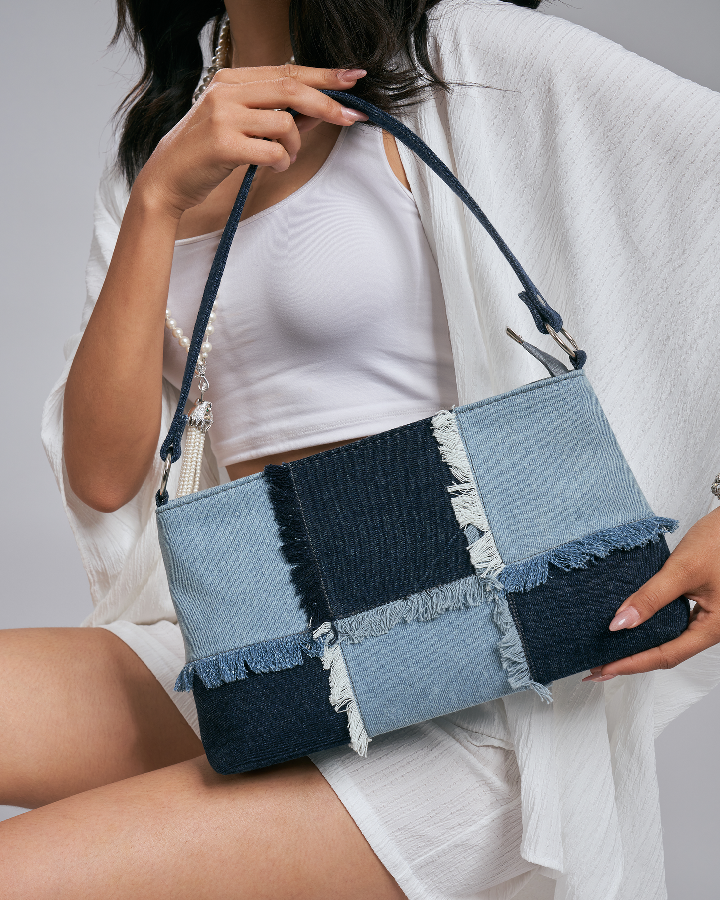 Denim dream shoulder bag