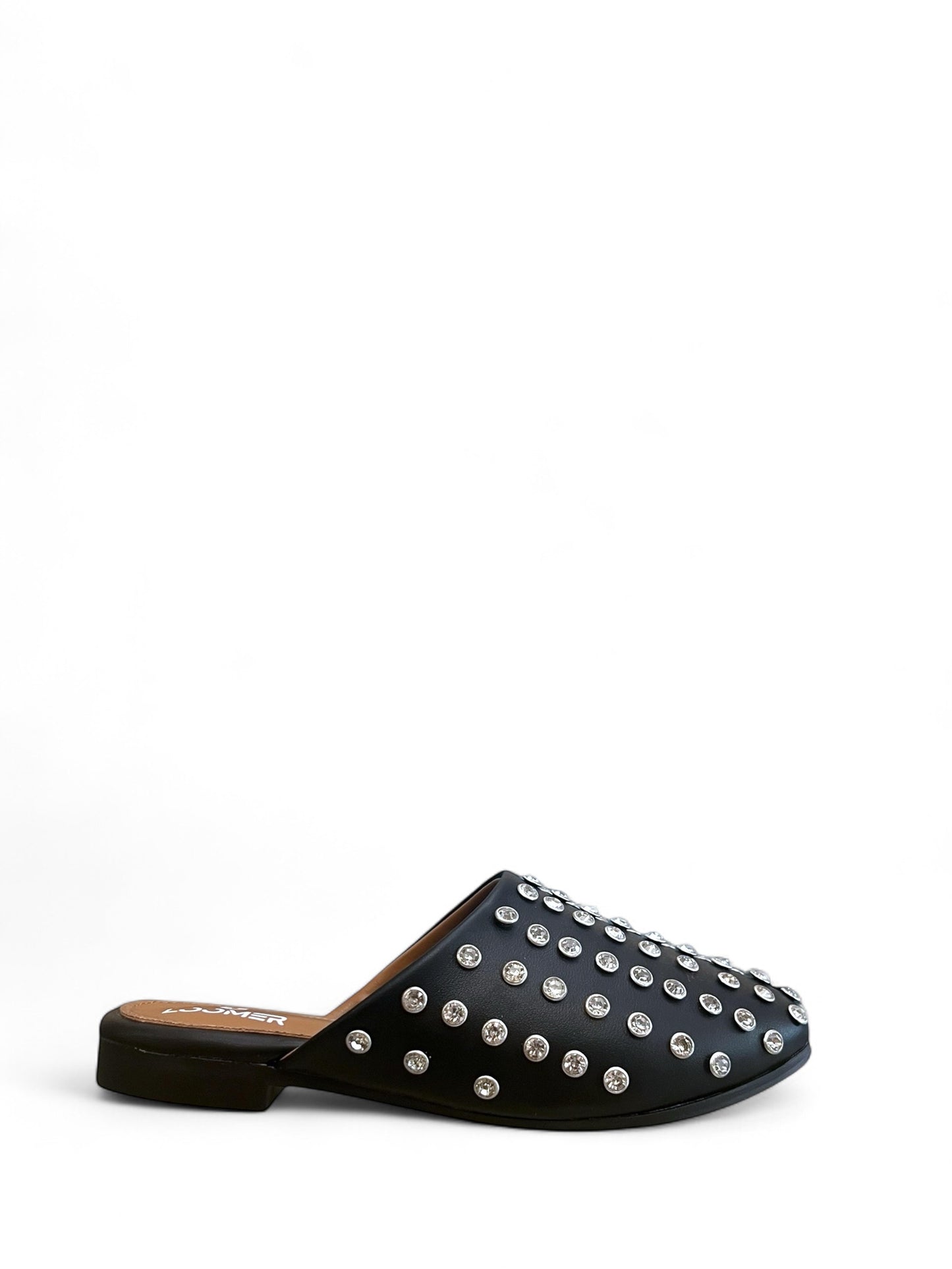 Ayla Crystal mules - Black