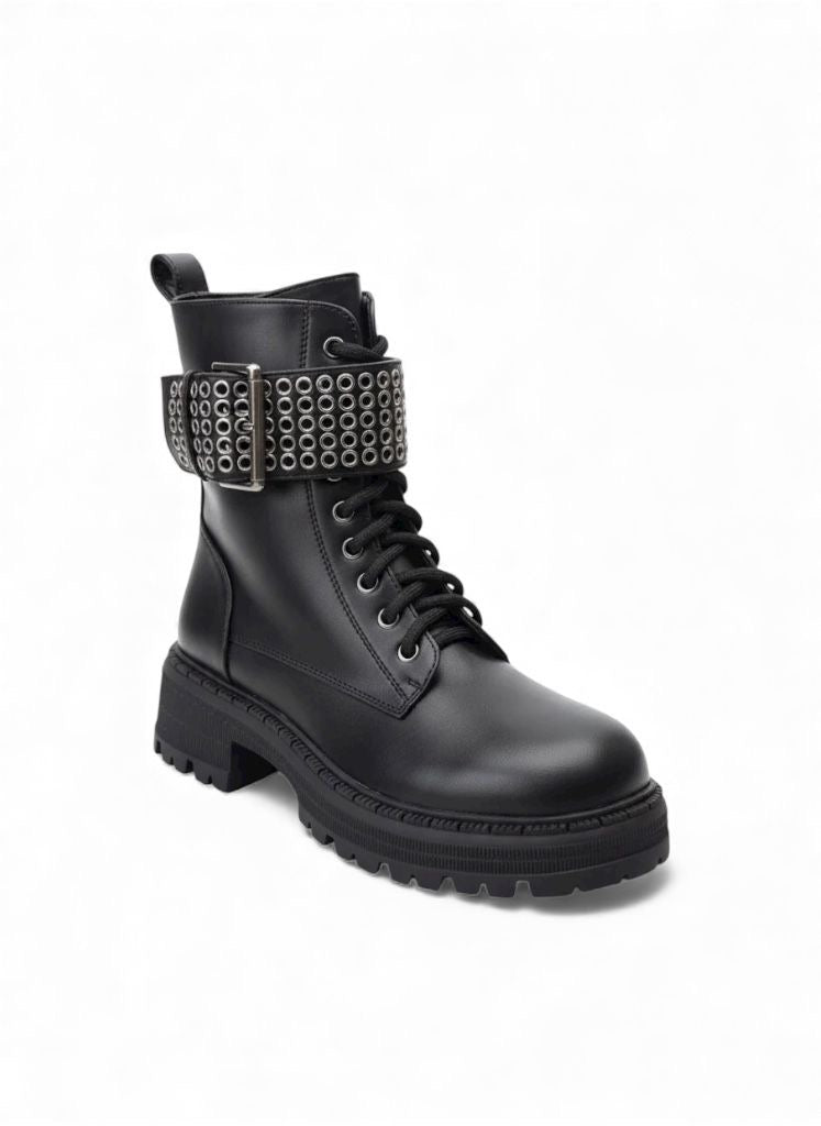 Rebel Combat Boot - Black