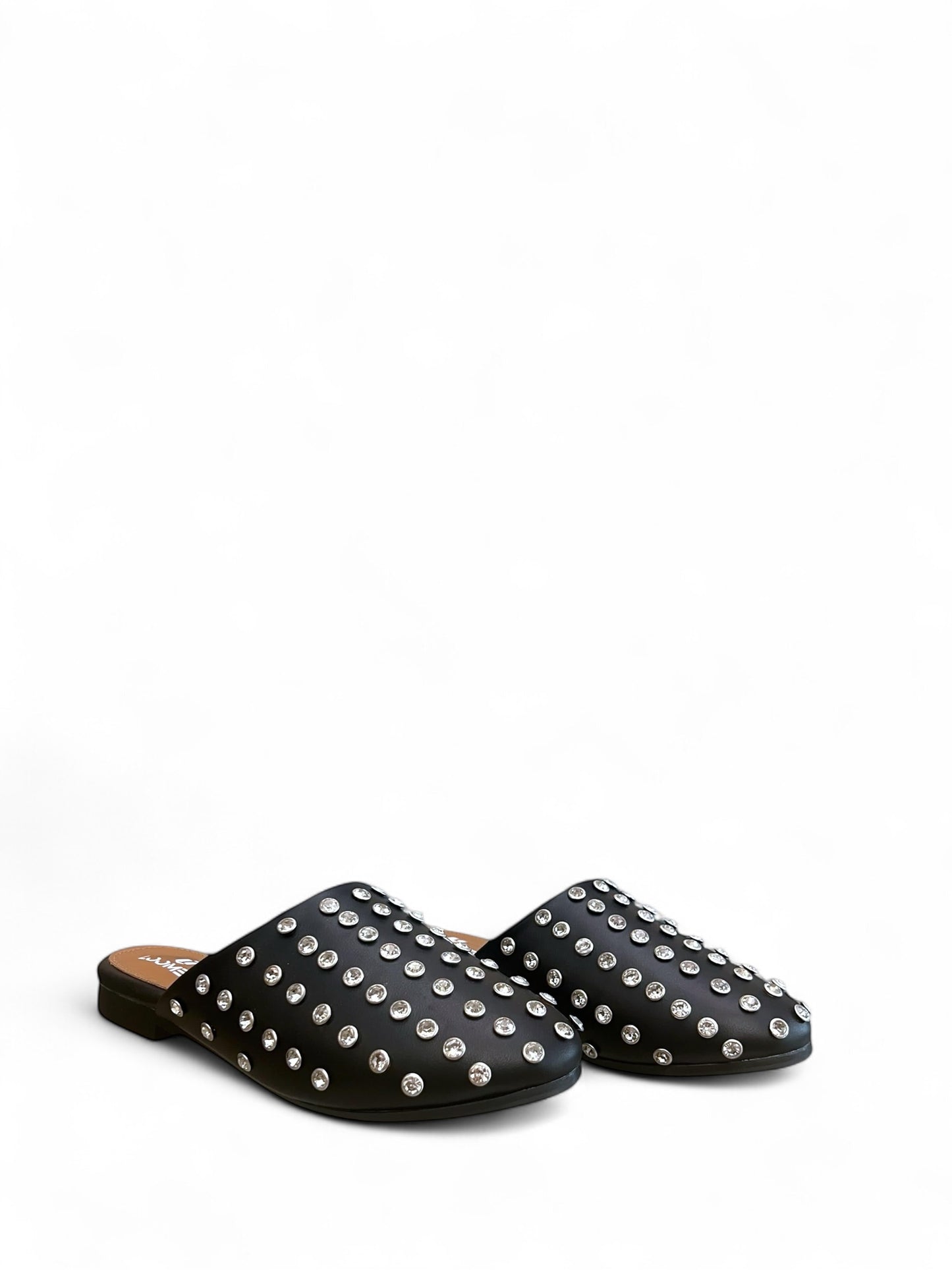 Ayla Crystal mules - Black