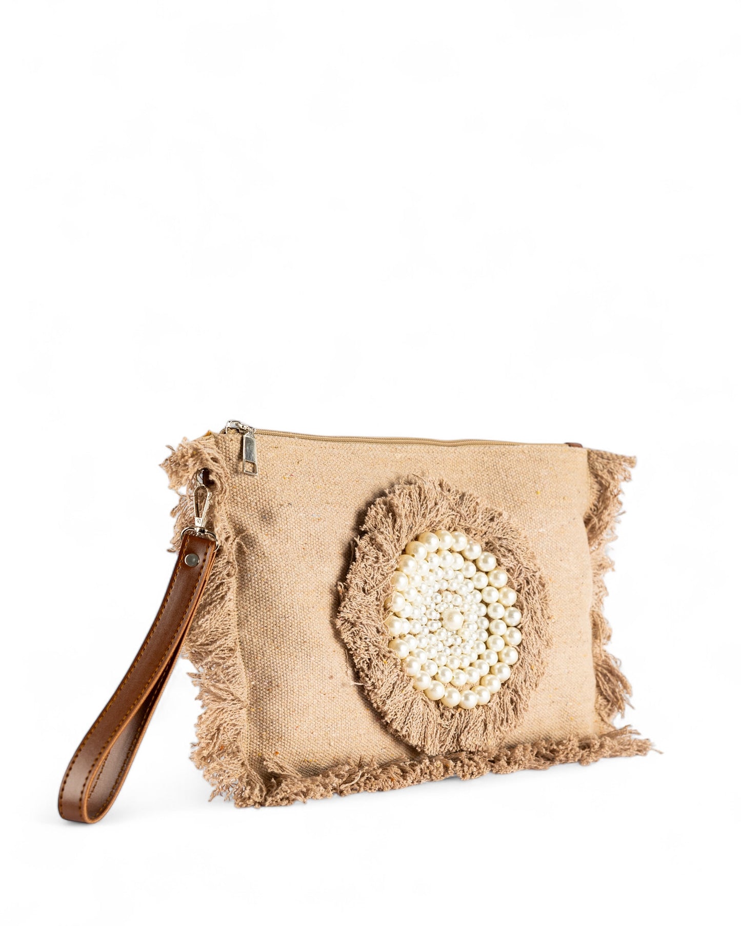 Perlaire Clutch - Cafe