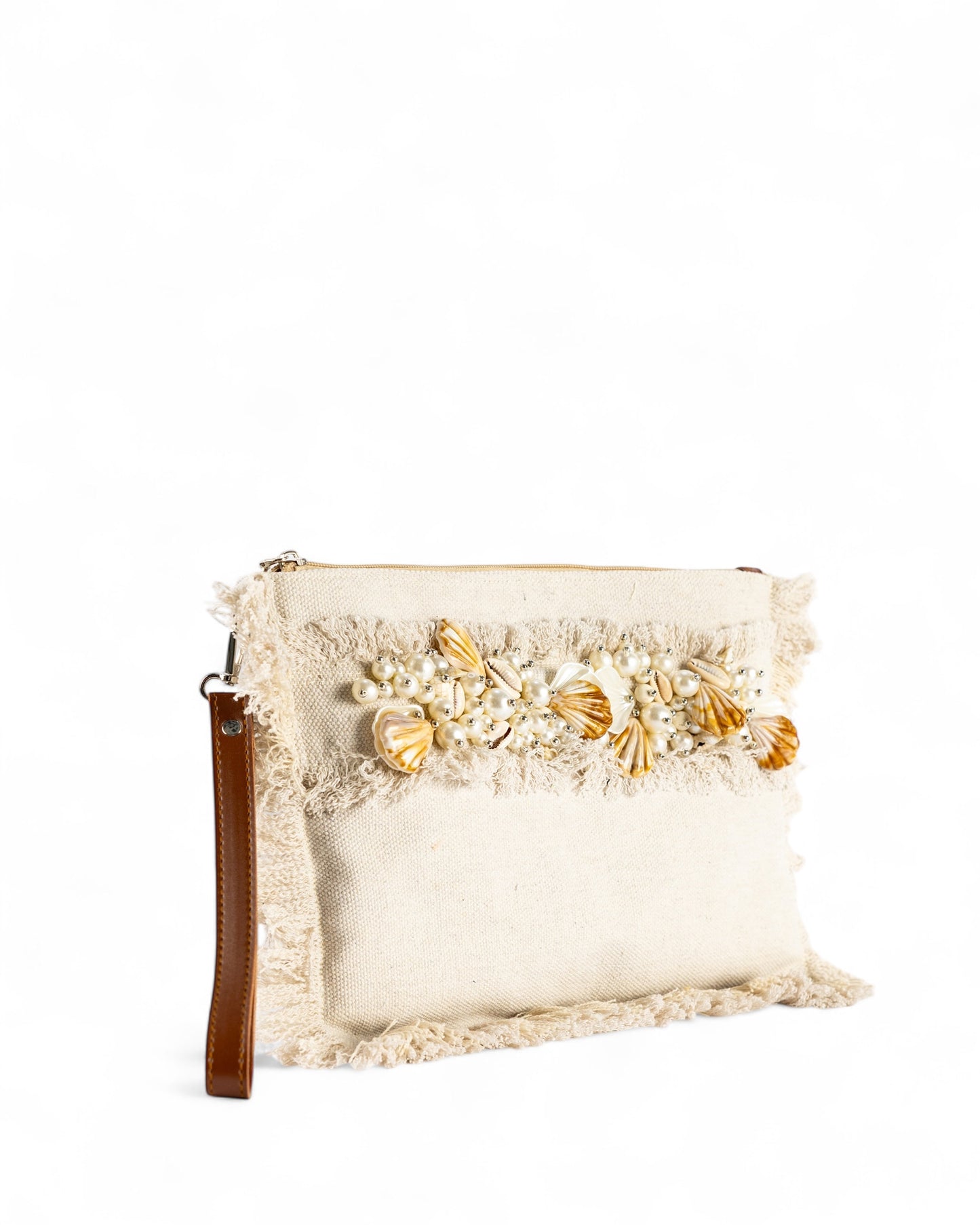Coral way clutch - cream