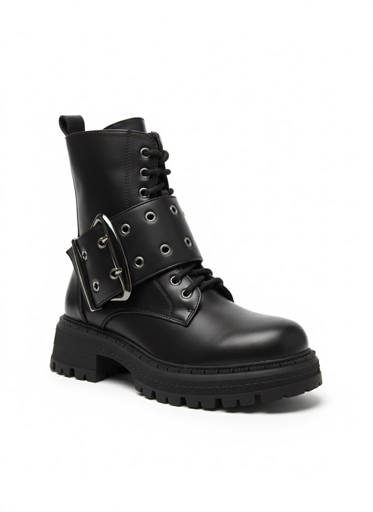 Ryder Combat Boots – Black