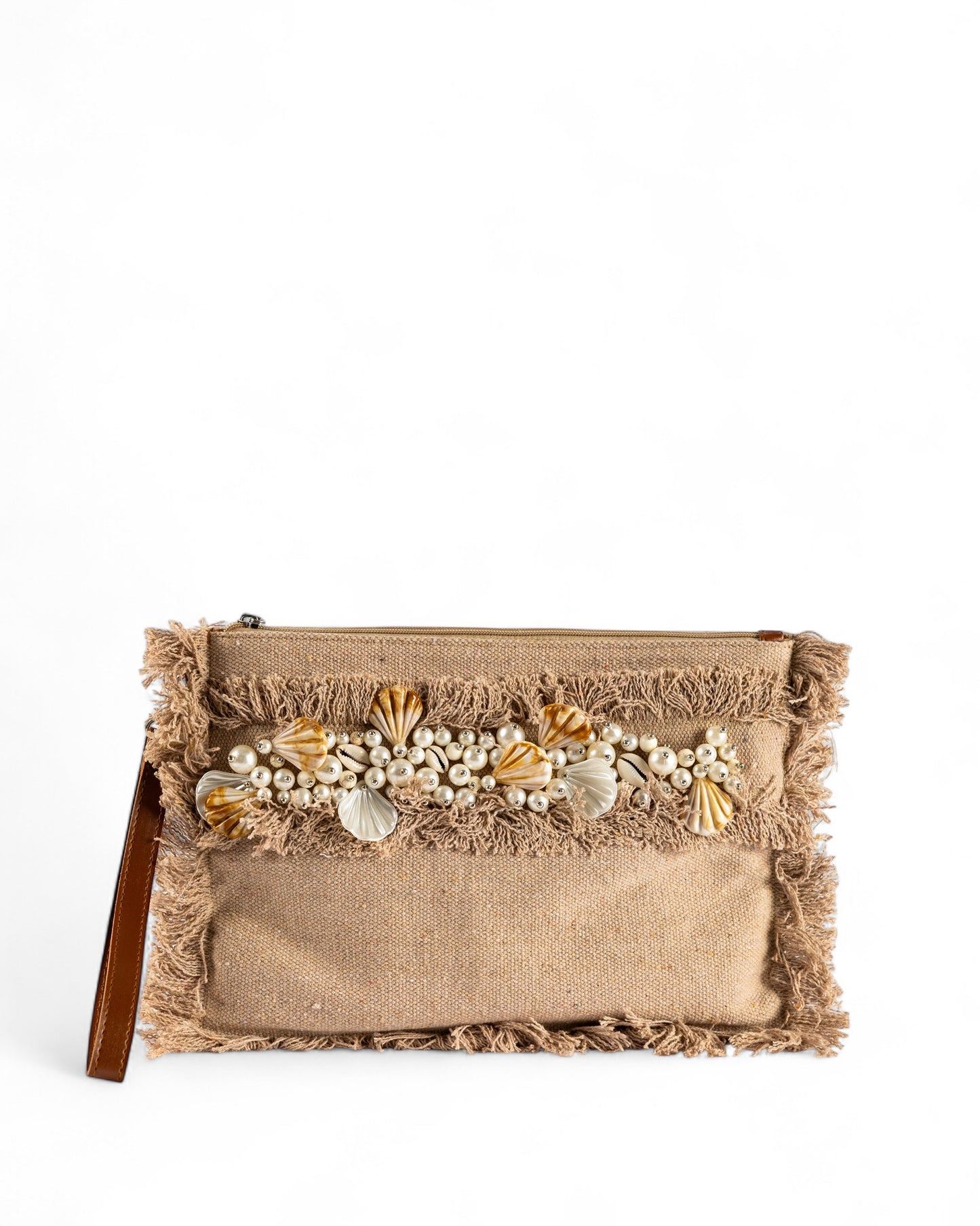 Coral way clutch - cafe