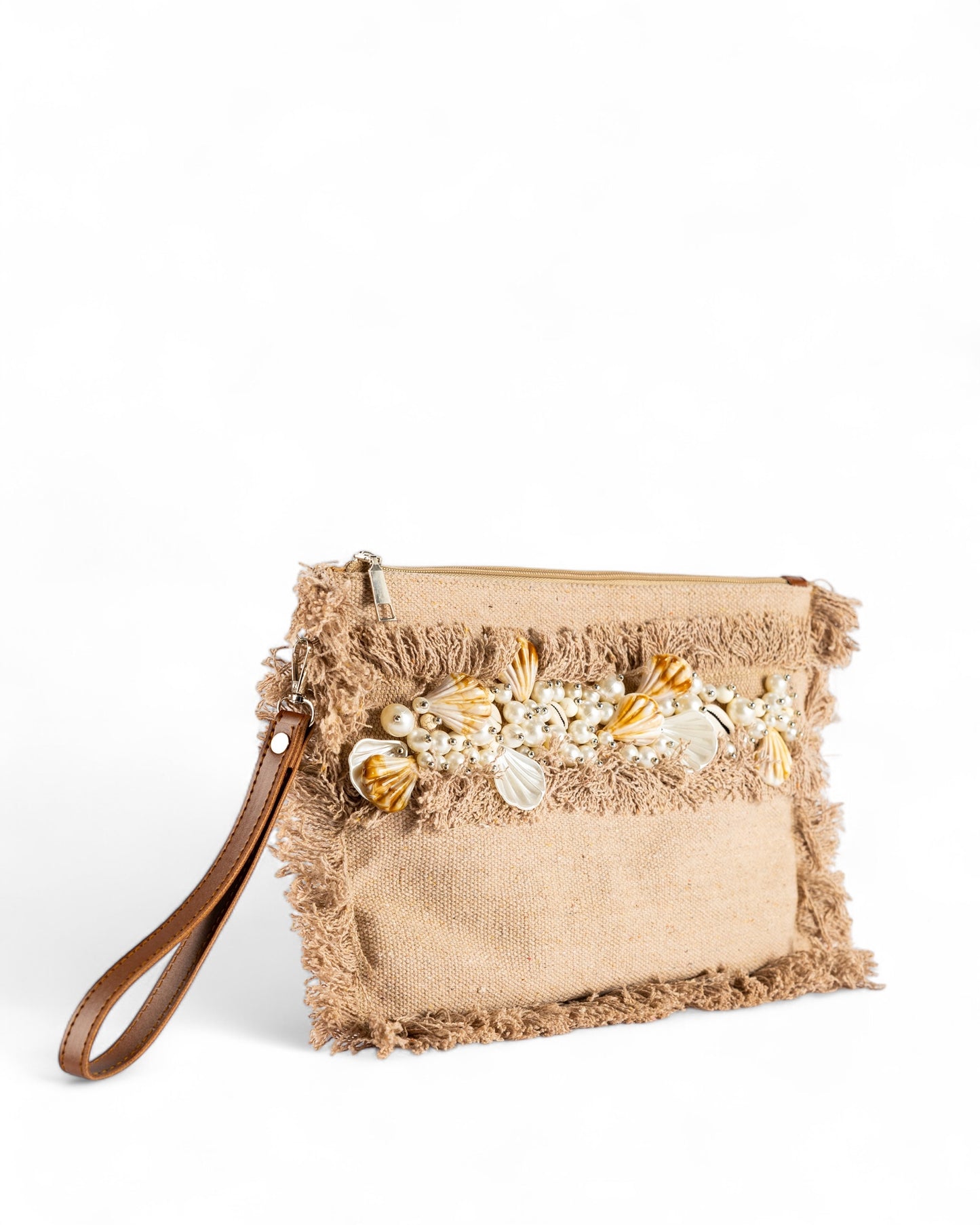 Coral way clutch - cafe