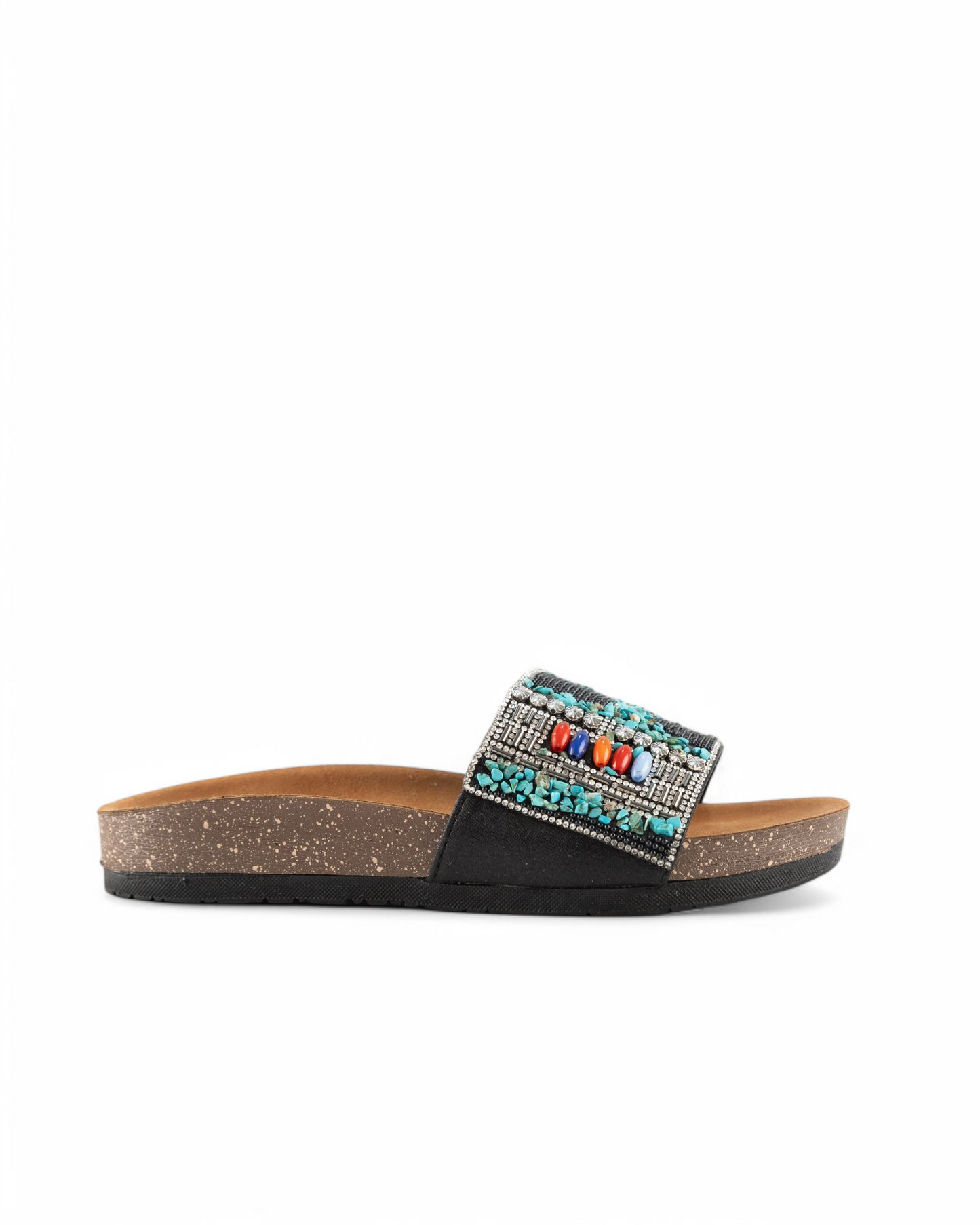 Beaded slides - Black