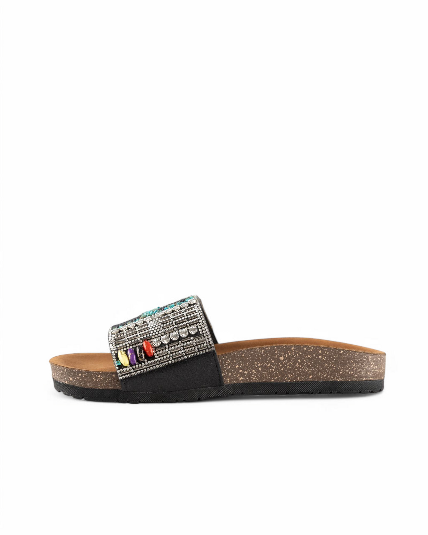 Beaded slides - Black