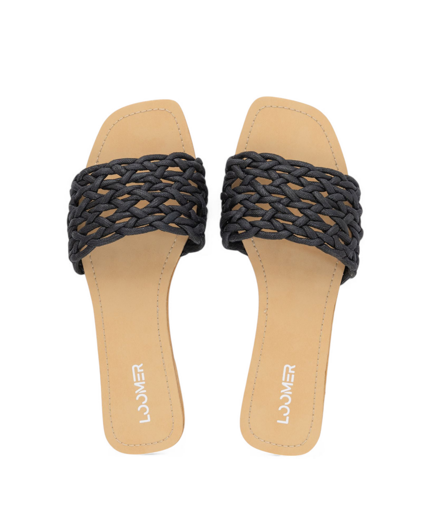 Braided Slides - Black