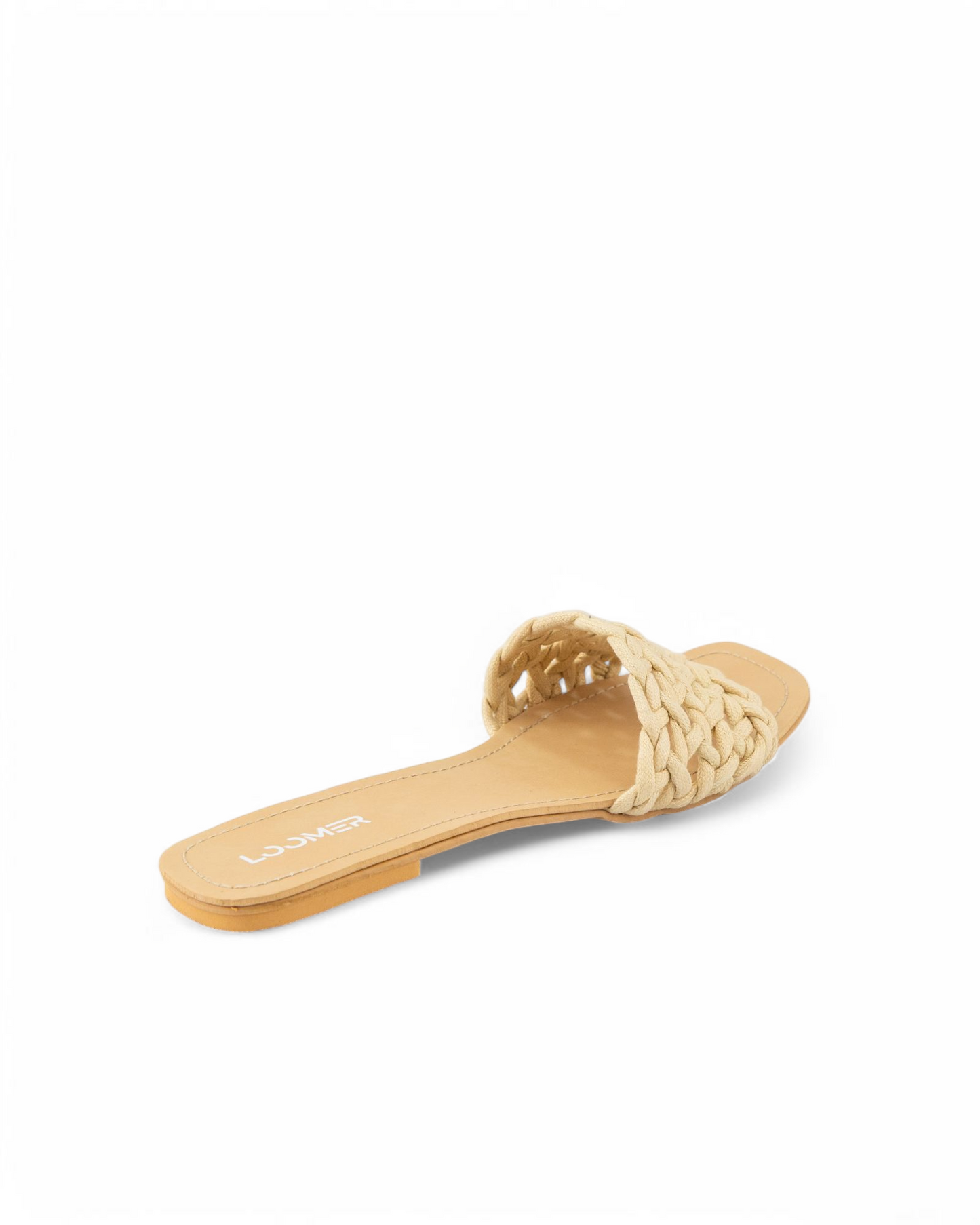 Braided slides- Beige