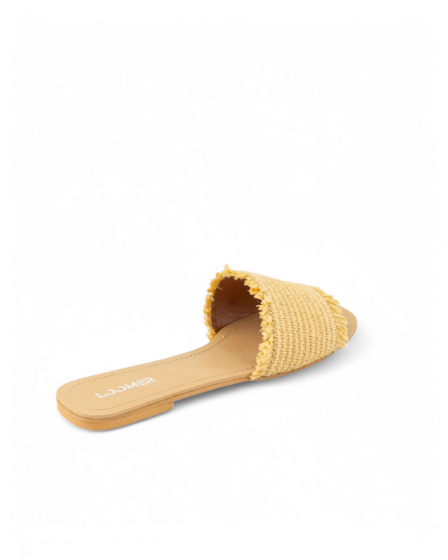 Raffia Slides - Beige