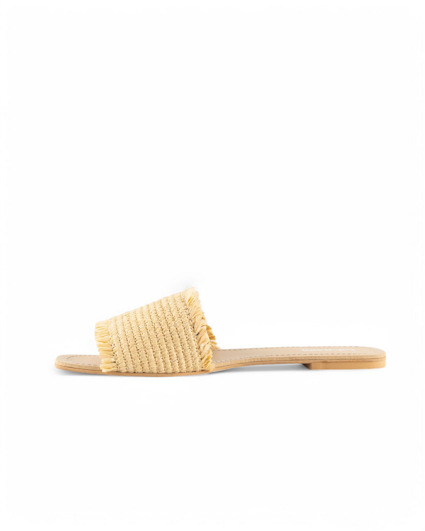 Raffia Slides - Beige