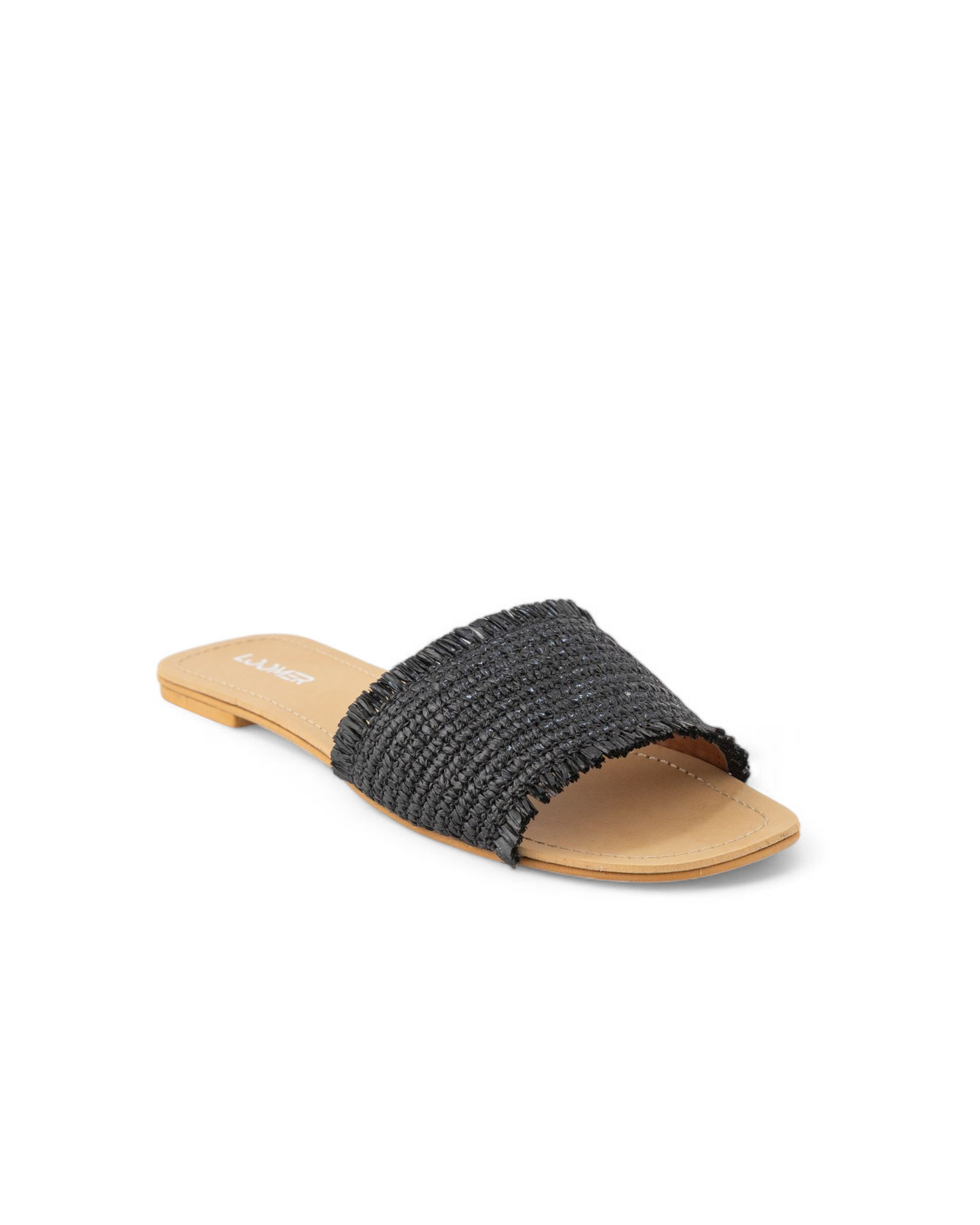 Raffia Slides - Black