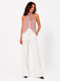 Fringe Muse Halter Top - Simone