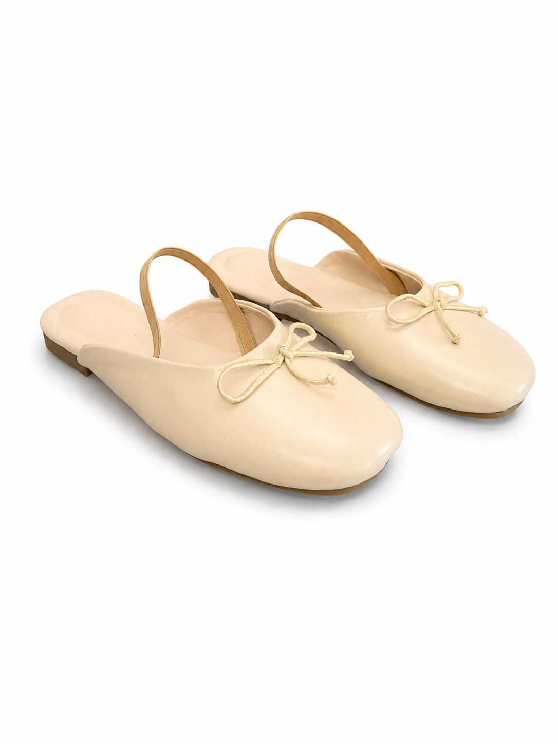 Bella Bow Mule - Beige