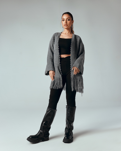Aria Fringe Cardigan