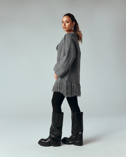 Aria Fringe Cardigan