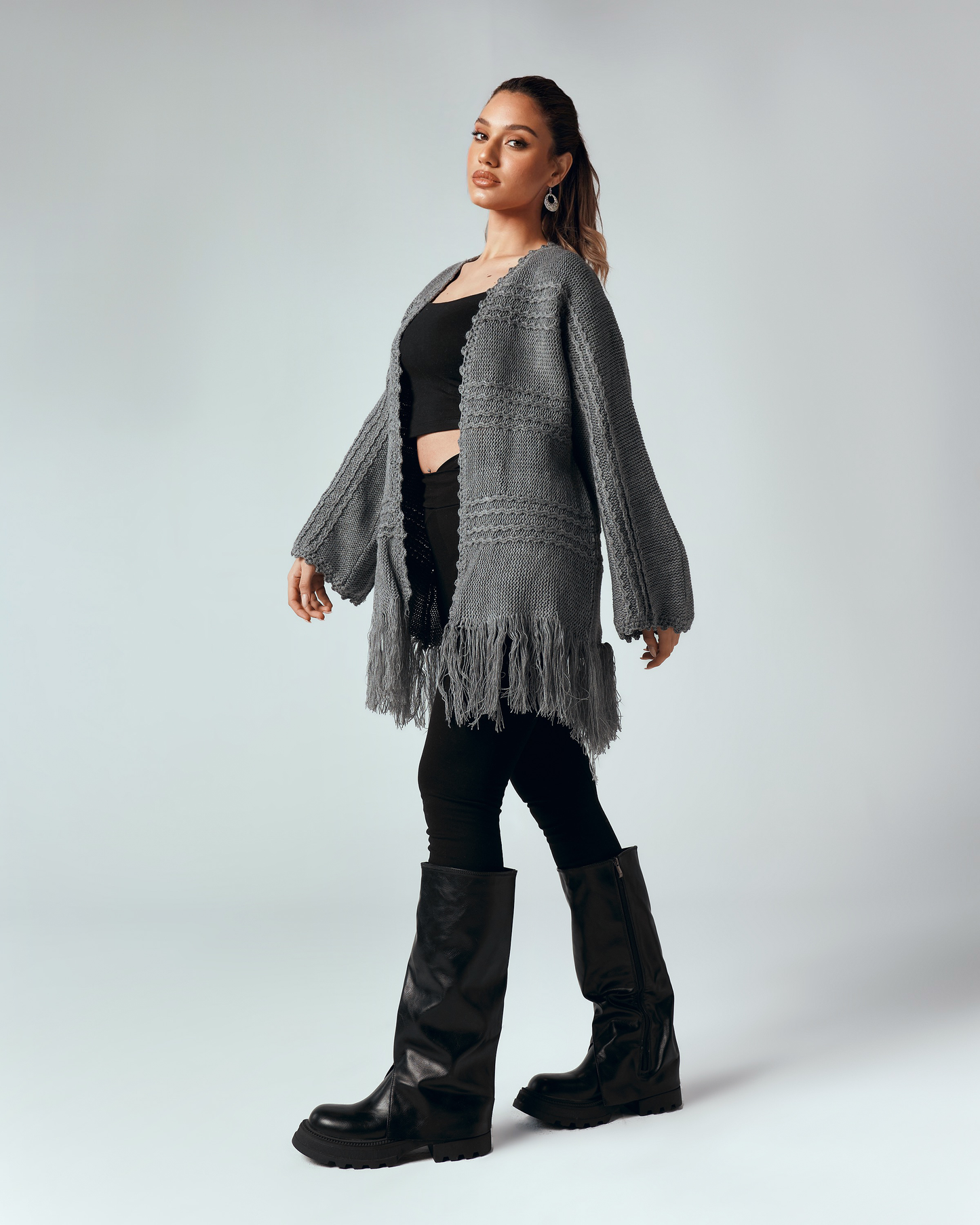 Aria Fringe Cardigan
