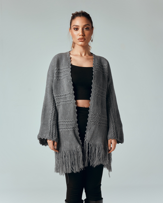 Aria Fringe Cardigan