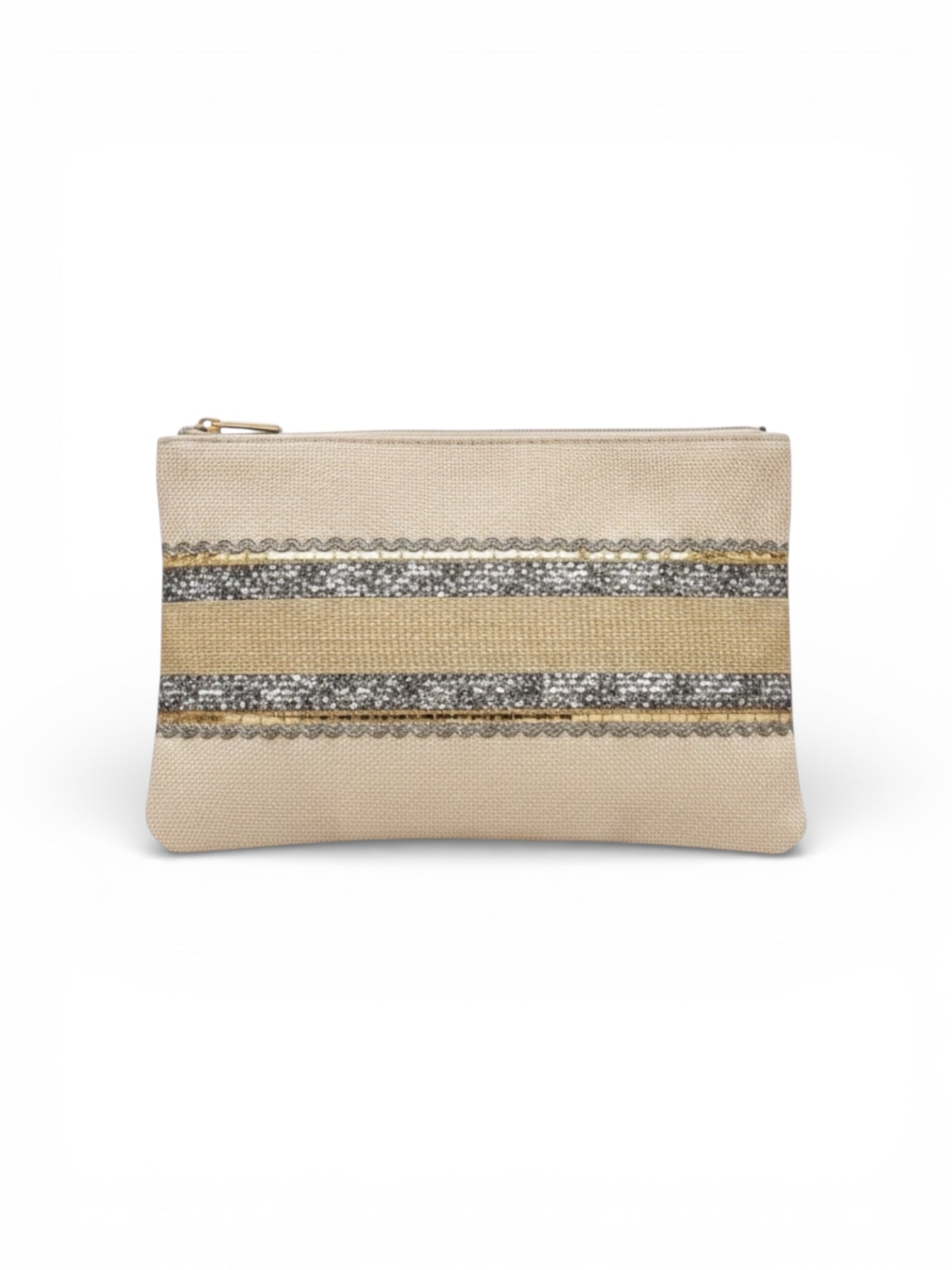 The Sahara Sand Clutch - Silver