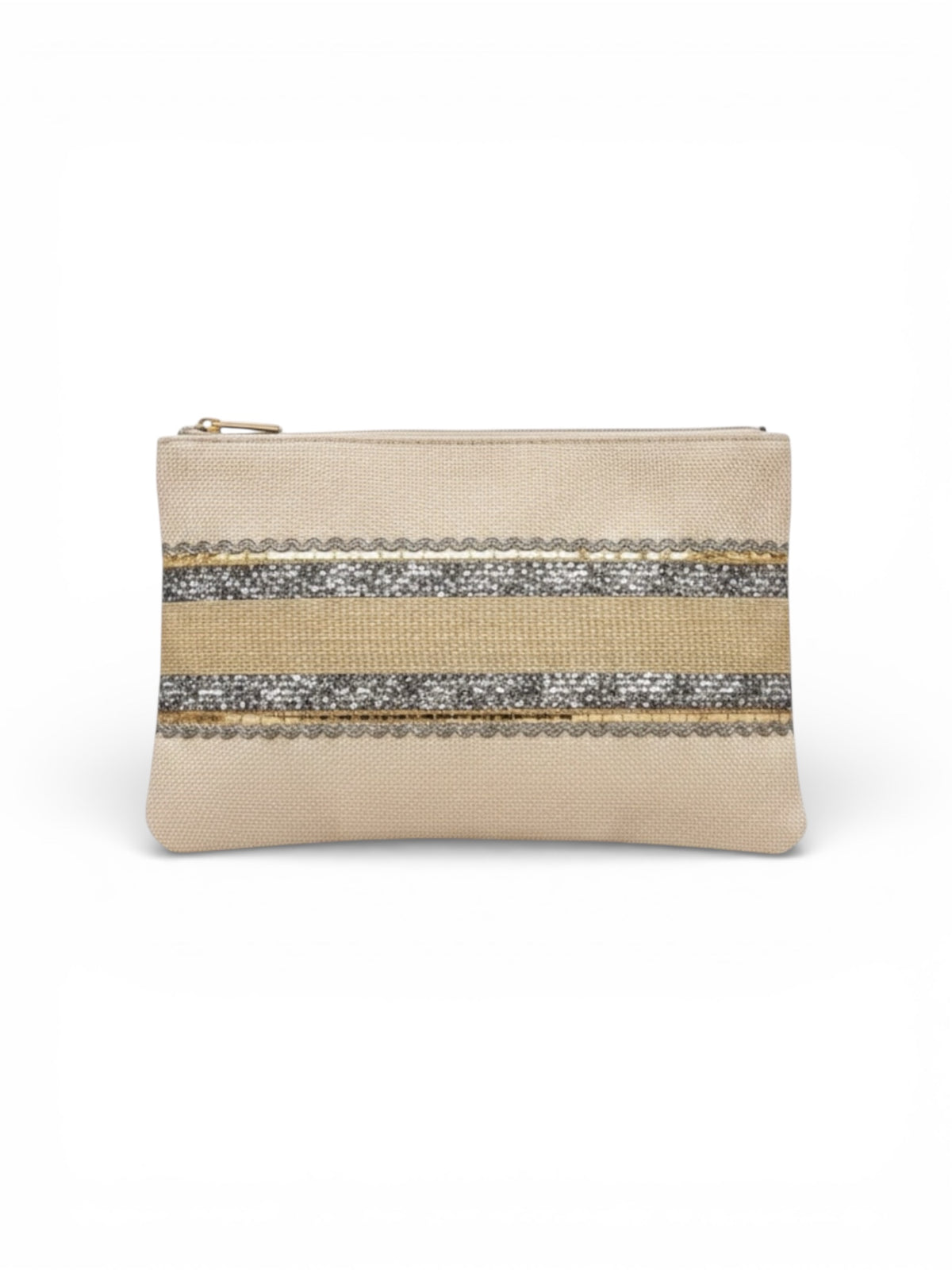 The Sahara Sand Clutch - Silver