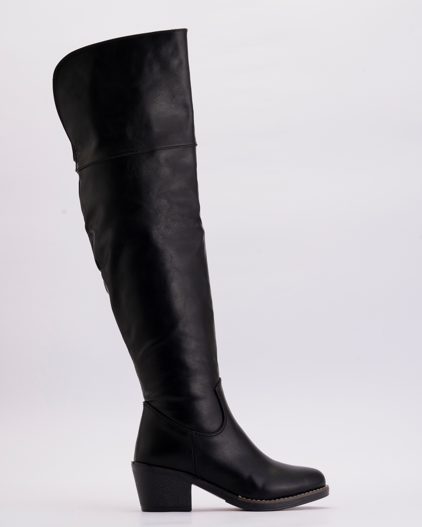 high rise boots - Black