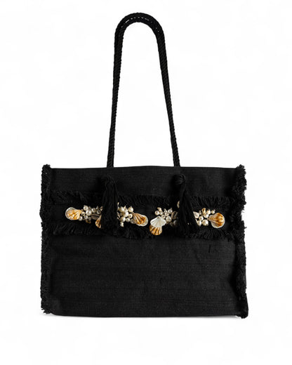 Coral way tote bag - Black