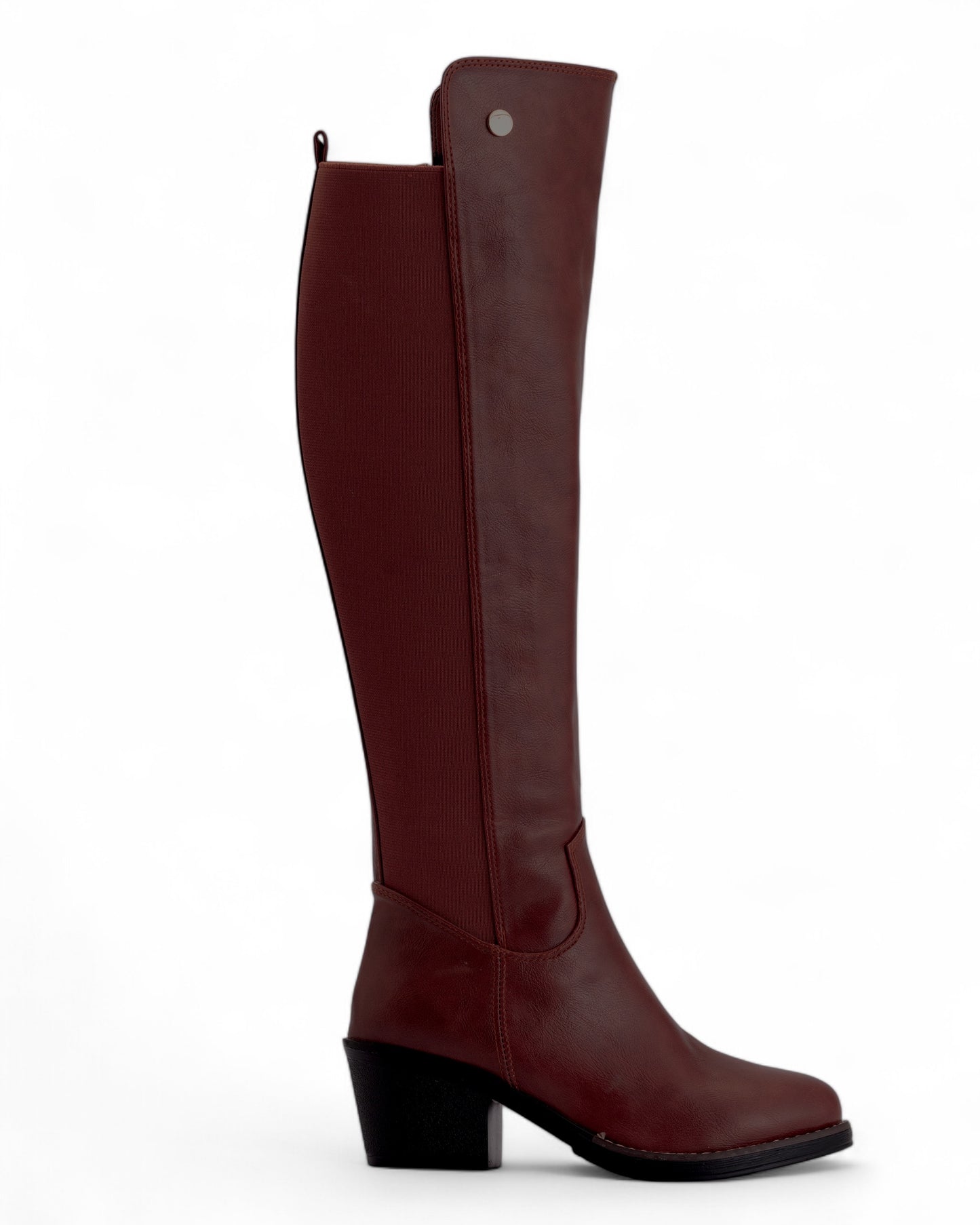 Classic Burgundy Knee High Boots