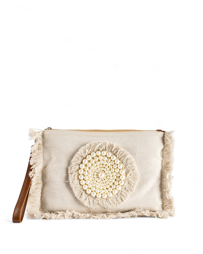 Perlaire Clutch - Creamy