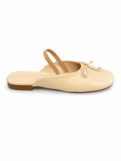 Bella Bow Mule - Beige