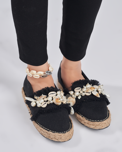 Coral way espadrilles- black