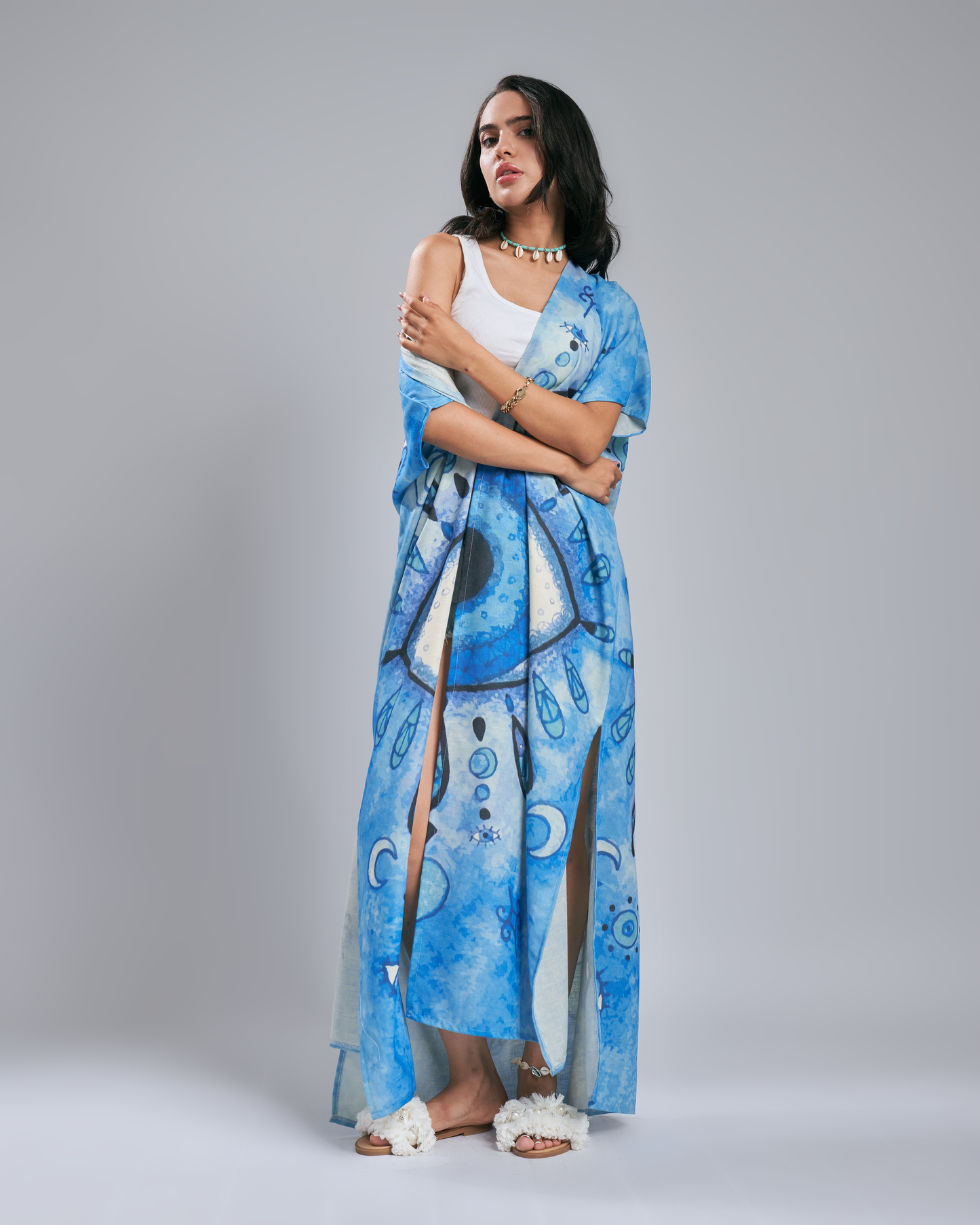 Blue Gaze kimono