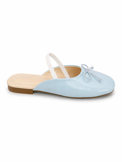 Bella Bow Mule - Light blue