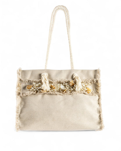 Coral way Tote bag - cream