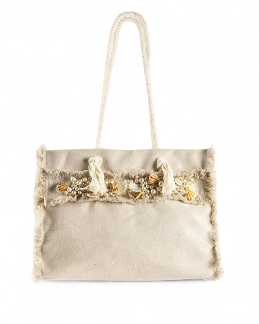 Coral way Tote bag - cream