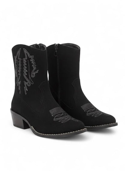 Cowboy Ankle Boot - Black