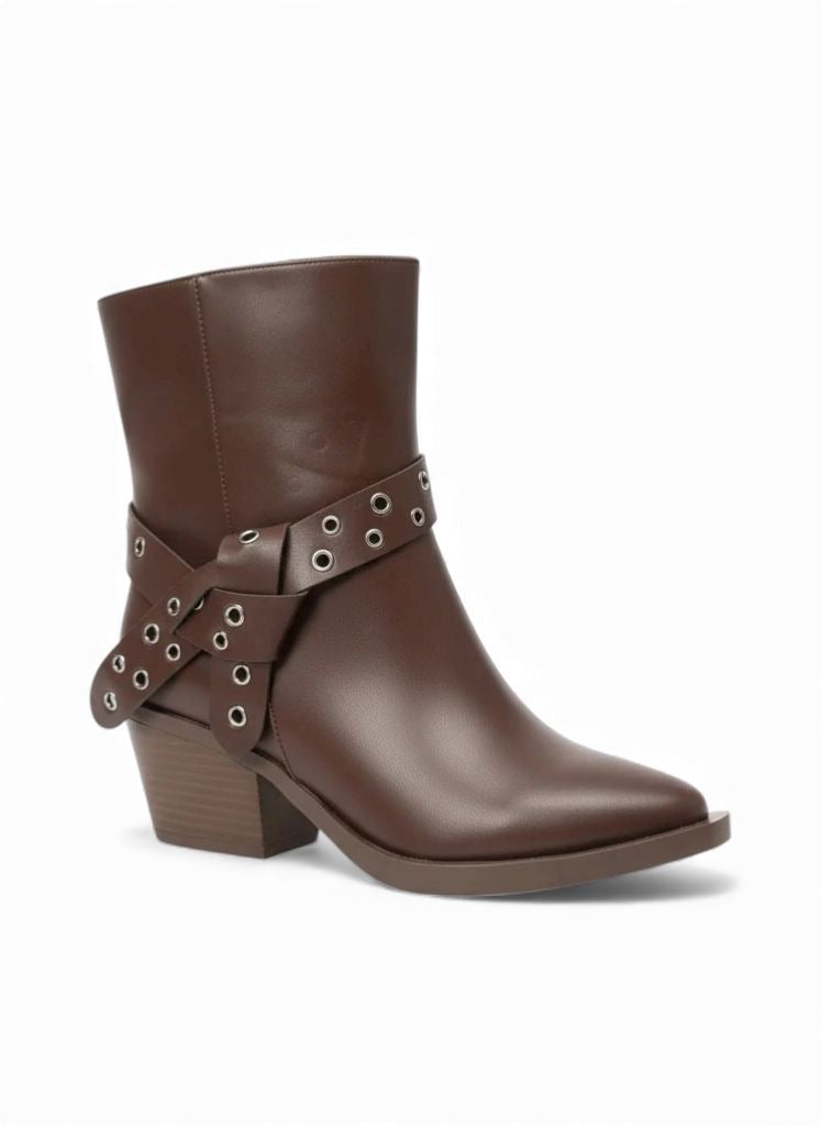 Mila Ankle Boots – Brown