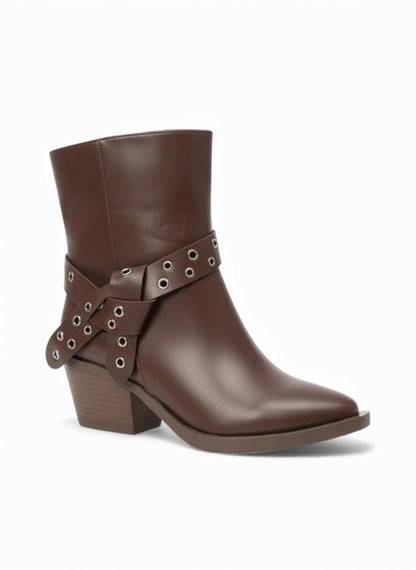 Mila Ankle Boots – Brown