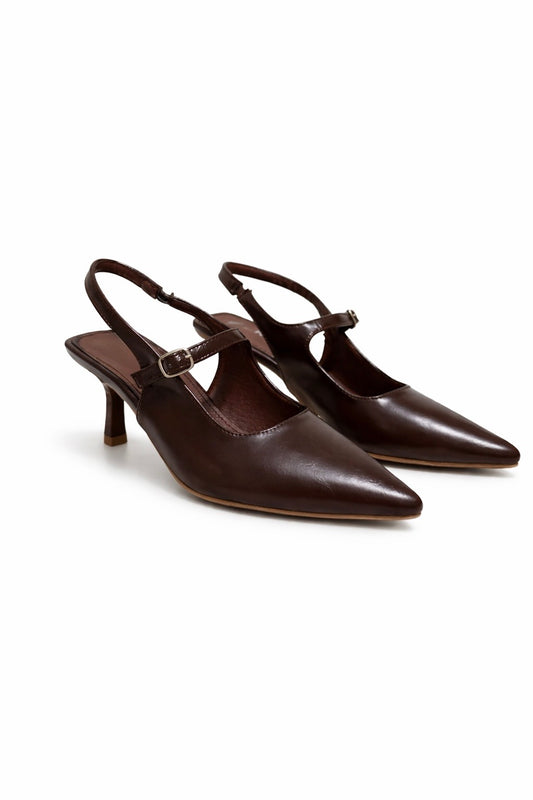 The Sienna Slingback - Brown