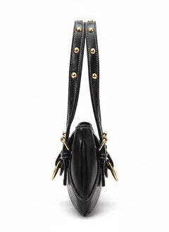 Aurelia Mini Buckle Shoulder Bag – Black