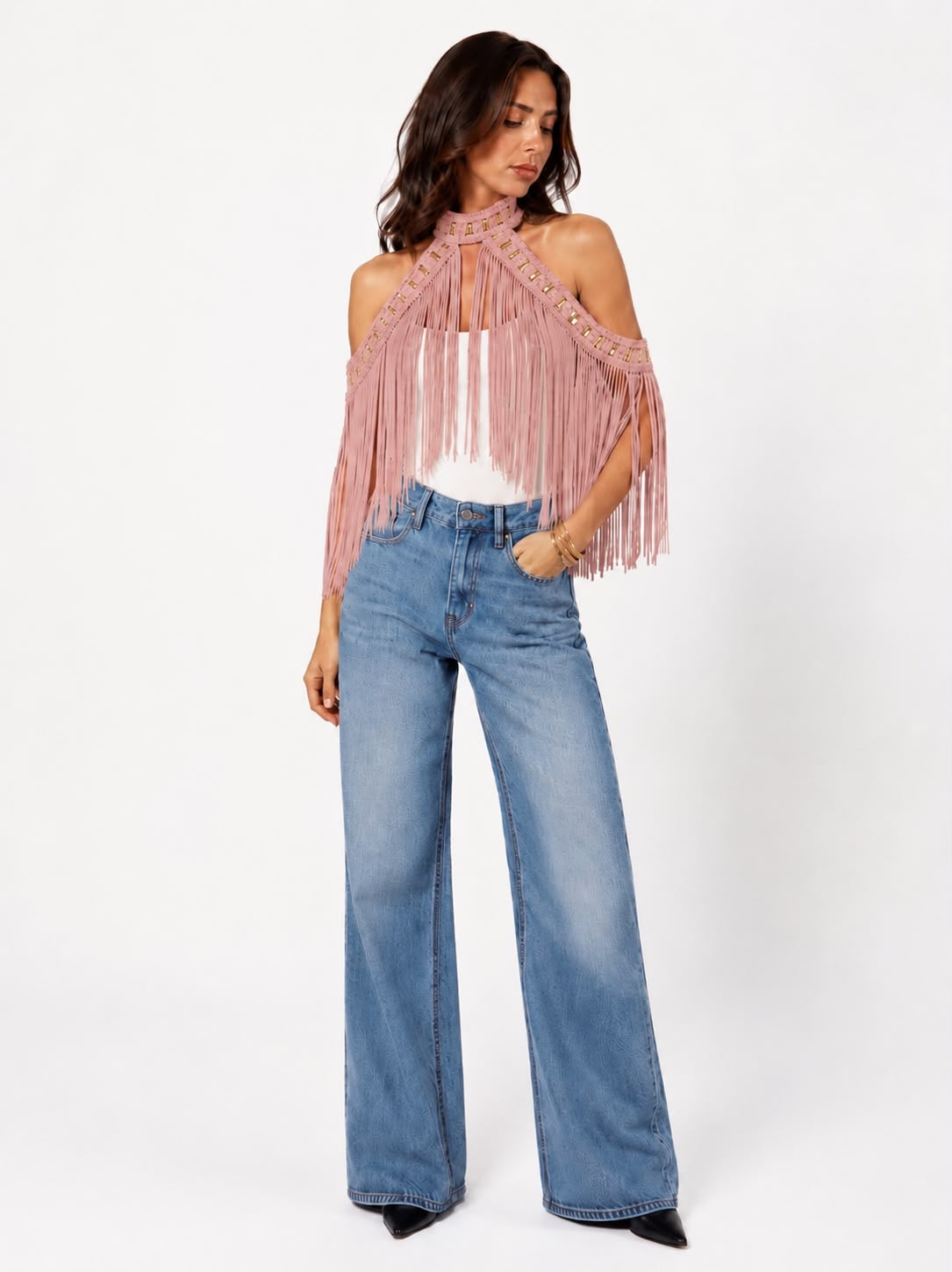 Fringe Muse Halter Top - Simone