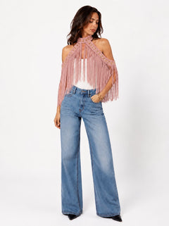Fringe Muse Halter Top - Simone