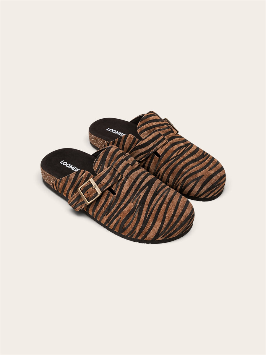 Milo Clogs – Brown Zebra
