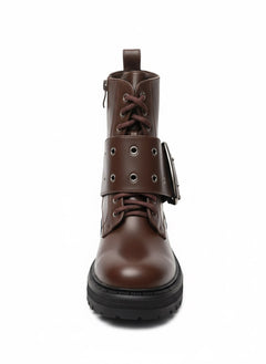Ryder Combat Boots – Brown