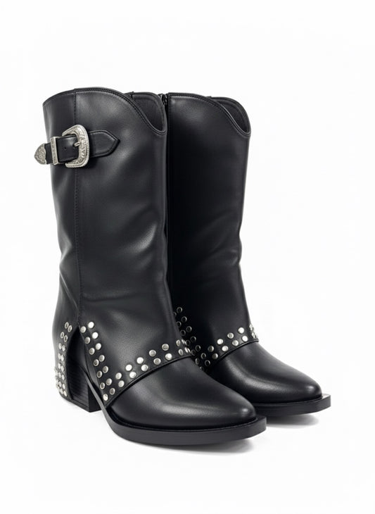 The Stud Boot - Black