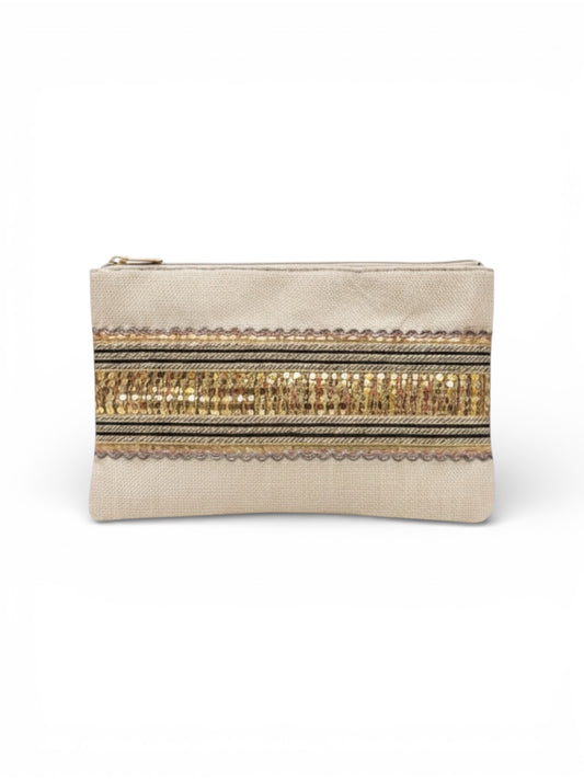 The Sahara Sand Clutch - Gold