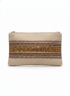 The Sahara Sand Clutch - Gold