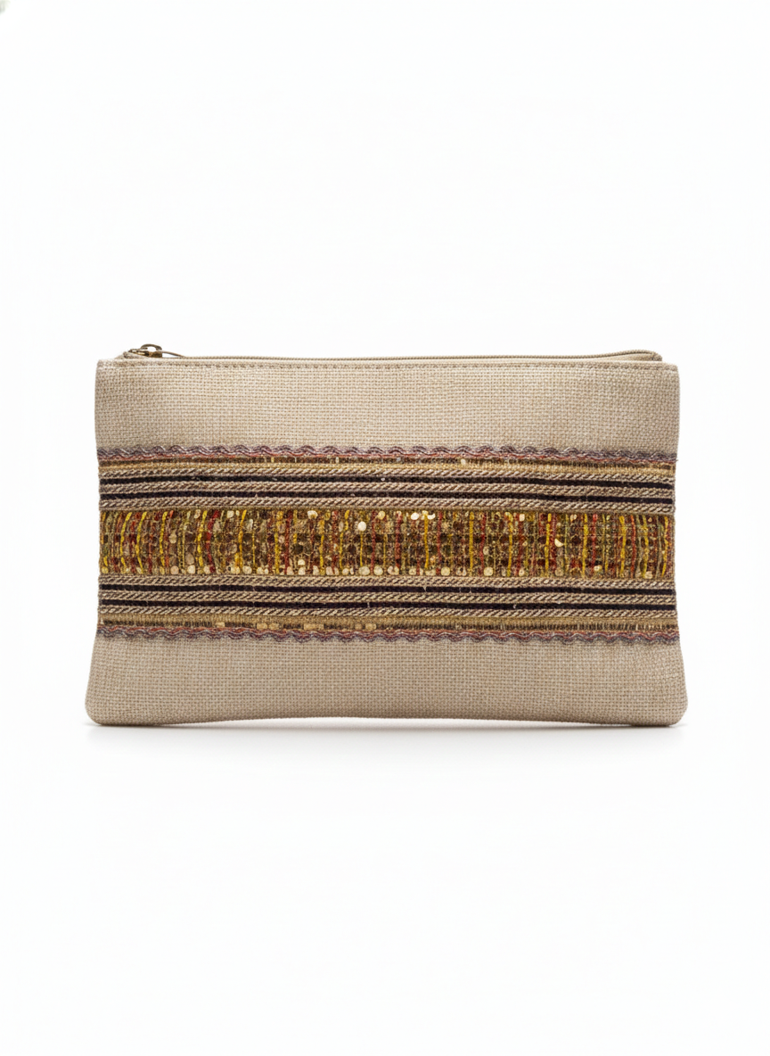 The Sahara Sand Clutch - Gold