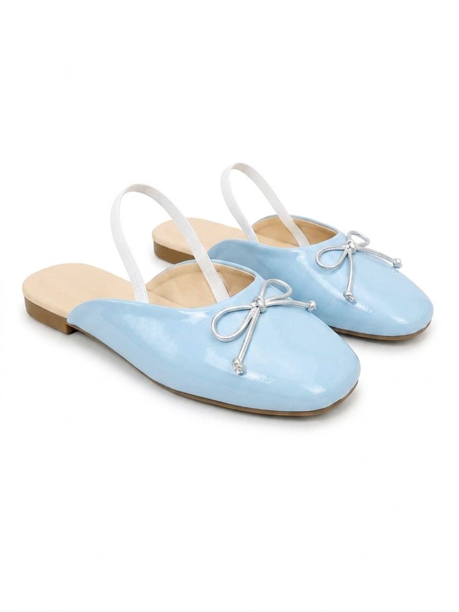 Bella Bow Mule - Light blue